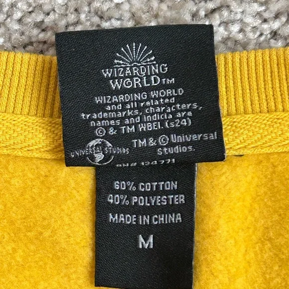 Hufflepuff Crewneck Sweater - Yellow, White, Gray - Picture 7 of 8